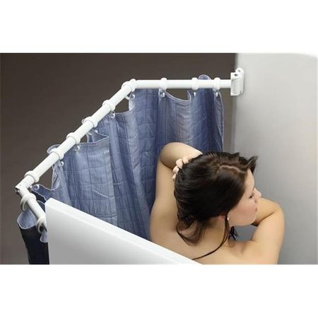 STROMBER STROMBER EXT3542 Extend A Shower Rod; White S2I-EXT3542